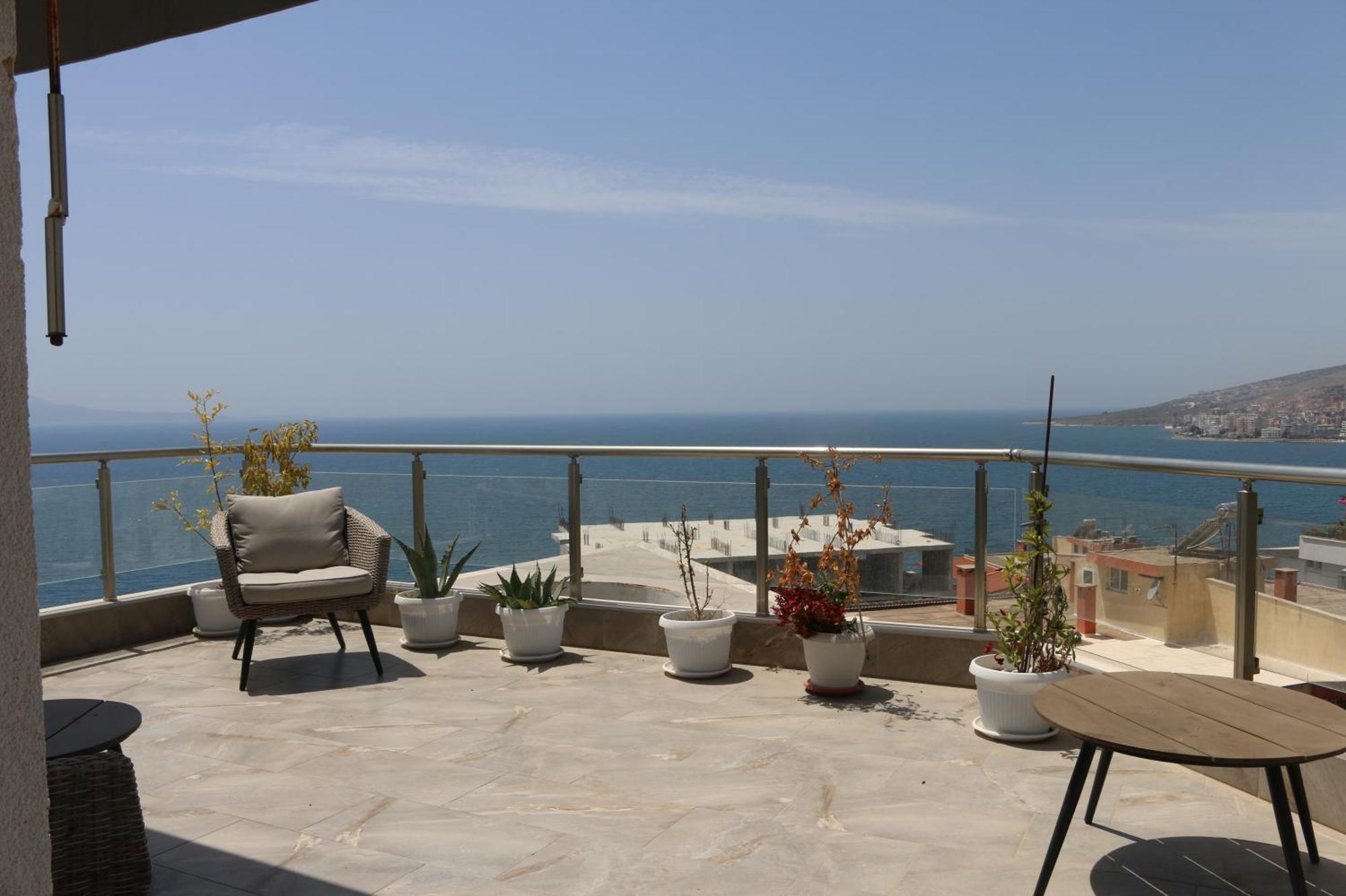 Infinity Sea View Penthouse Apartment Саранде Екстериор снимка